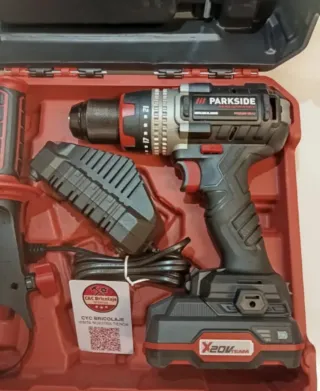 Taladro Parkside 20V TEAM Brushless percutor nuevo