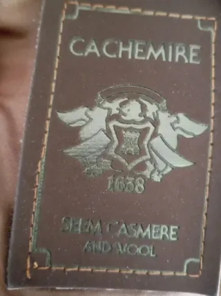 Chaqueta Lujo Lana y Cachemira Marrón Vintage