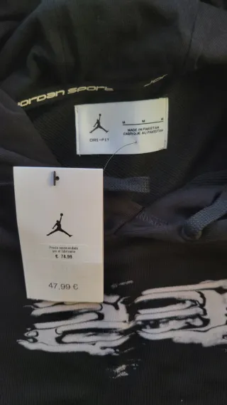 Sudadera Jordan Negra con Logo