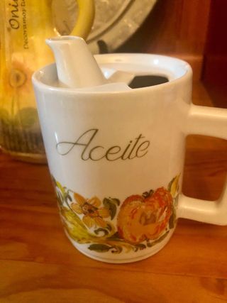 Aceiteras Cerámica Florales