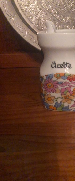 Aceiteras Cerámica Florales