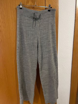 Conjunto de punto gris talla única