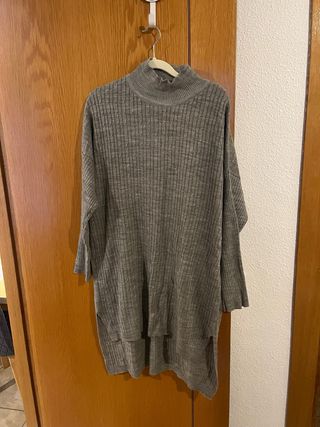 Conjunto de punto gris talla única