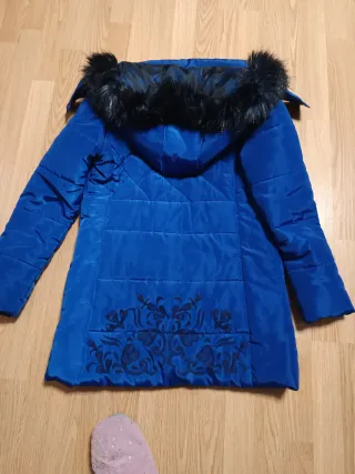 Abrigo Desigual Azul Mujer