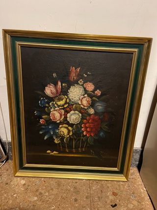 Naturaleza muerta de flores bodegon