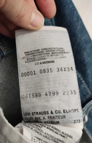 Levi's Engineered Jeans Talla 34x34 Vintage