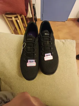 Zapatillas Skechers Negras Mujer