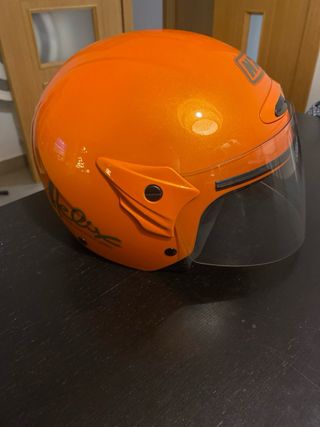 Casco Junior NZI Helix Naranja.