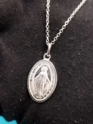 Conjunto PLATA 925 mm Virgen Milagrosa