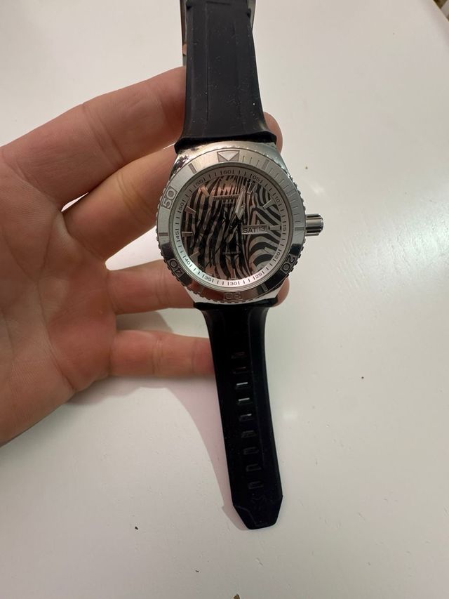 Reloj Technomarine Zebra Plata y Negro