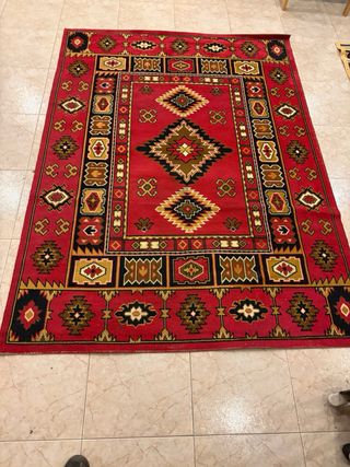 Alfombra de pasillo geométrica