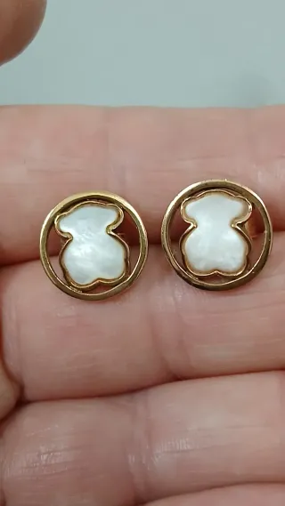 Pendientes Tous Osito Nácar Vermeil