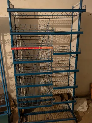 Estanterías metálicas azules 175cm