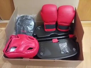 Kit Boxeo Infantil: Punching ball, Guantes y Prote