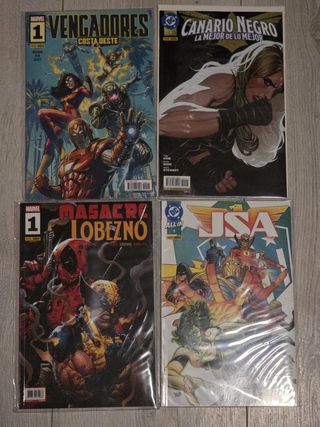 Lote Comics Marvel DC Números 1 Enfundados