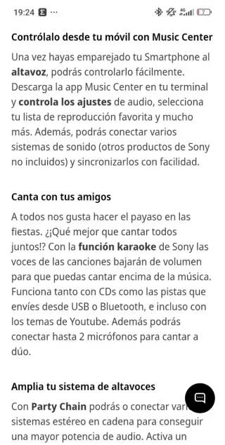 Altavoz Sony V11 Alta Potencia.
