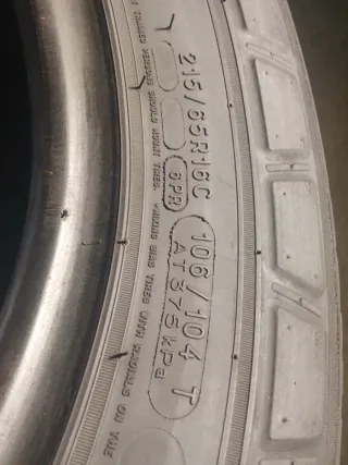 4 Neumático montados 215/65R16C 106/104 T