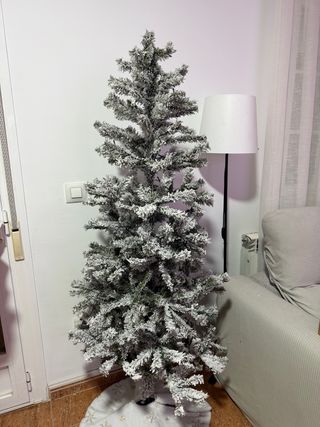 Árbol de Navidad blanco y verde
