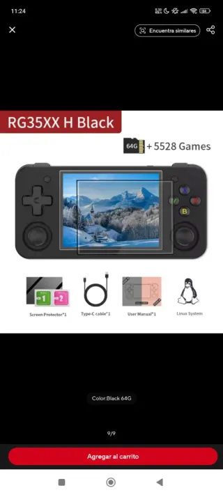 Consola Portátil ANBERNIC Negra