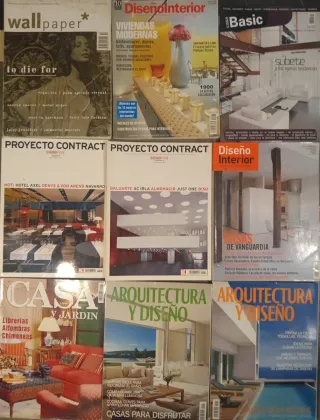 Lote de 27 revistas antiguas arquitectura y diseño