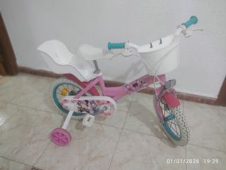 Bicicleta Infantil Rosa Minnie