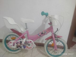 Bicicleta Infantil Rosa Minnie