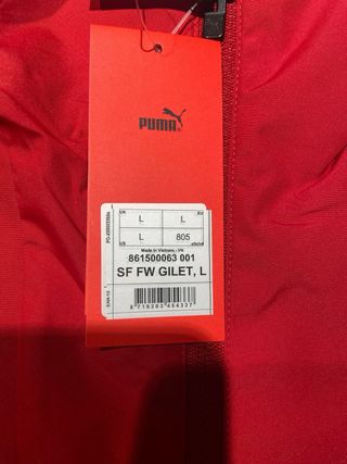 Chaleco Ferrari Rojo Puma. Edición especial Peroni