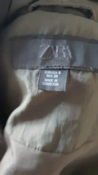 Chaqueta acolchada verde oliva