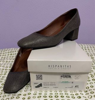 Zapatos de tacón Hispanitas grises talla 41
