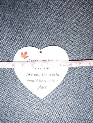 Pingentes Coração Amizade Acrílico