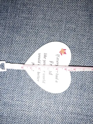 Pingentes Coração Amizade Acrílico