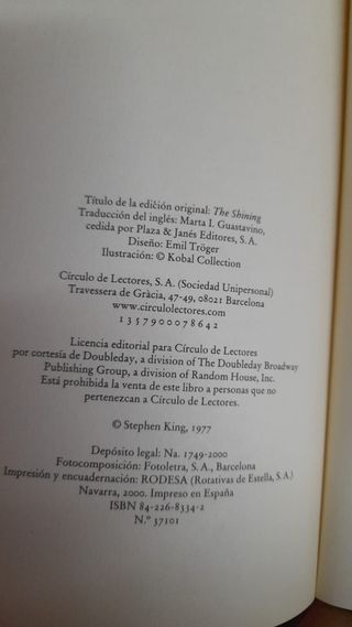 El resplandor – Stephen King
