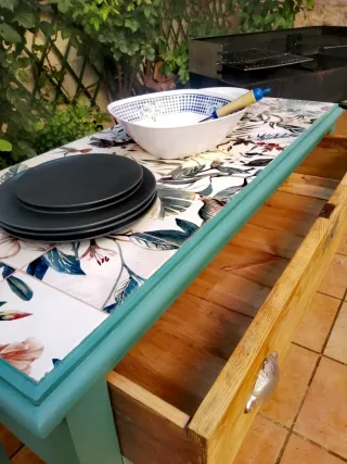 Mesa auxiliar cocina/barbacoa