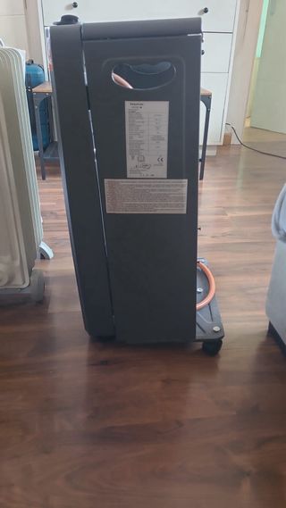 Estufa de gas portátil negra