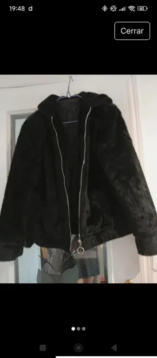 Abrigo pelo SHEIN negro