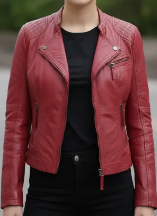 Chaqueta Piel Rino & Palle Roja Talla M