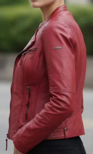 Chaqueta Piel Rino & Palle Roja Talla M