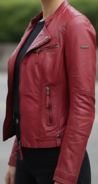 Chaqueta Piel Rino & Palle Roja Talla M