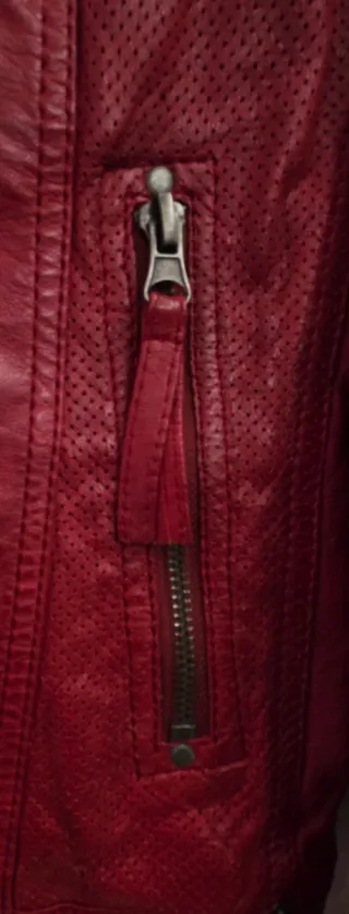Chaqueta Piel Rino & Palle Roja Talla M