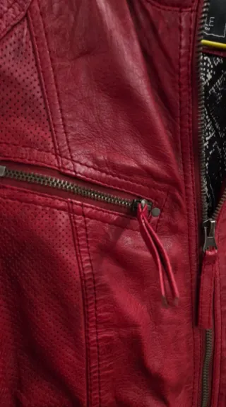 Chaqueta Piel Rino & Palle Roja Talla M