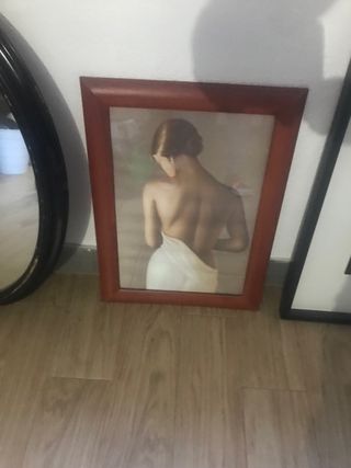 Cuadro decorativo mujer desnuda