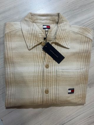 Sobrecamisa Tommy Hilfiger oversize M beige