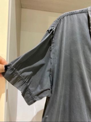 Camicia uomo vintage grigia