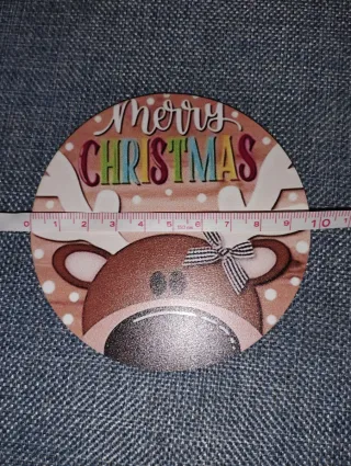 Porta Copos Madeira Natal