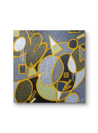 Cuadro Abstracto Moderno Grande Original 100 x 100