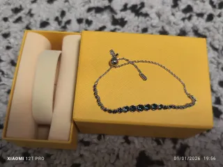 Pulsera Swarovski Azul y Plateada