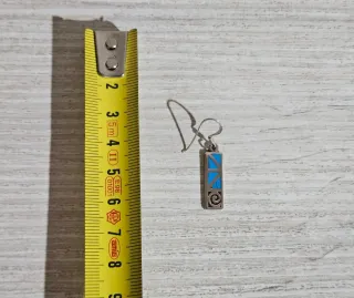 Pendientes largos plata