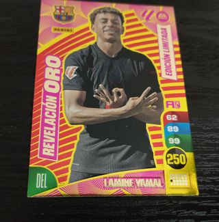 Lamine Yamal Revelación Oro Panini Adrenalyn 24-25