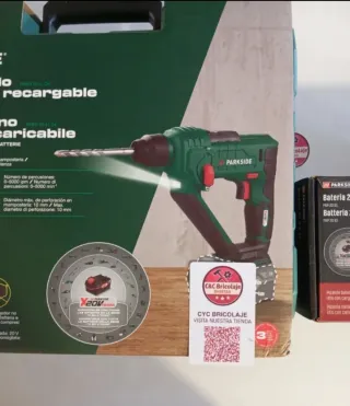 Taladro Percutor Parkside 20V martillo perforador