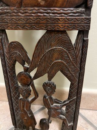 Scultura in legno africana fatta mano Ebano